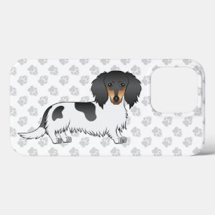 Cão-De-Cabelo Longo Preto E Penteado