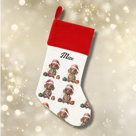 Cão de Dachshund de Natal bonito