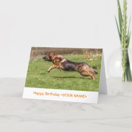 Cão de German shepherd de Cartão de Aniversário