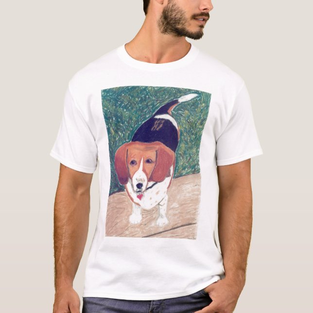 Cão de meu t-shirt do coração (Frente)