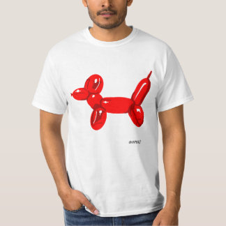 Cão do balão - t-shirt branco