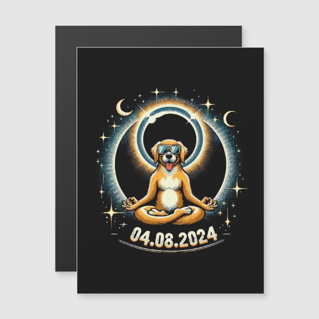 Cão Eclipse Solar 2024 (Frente/Verso)