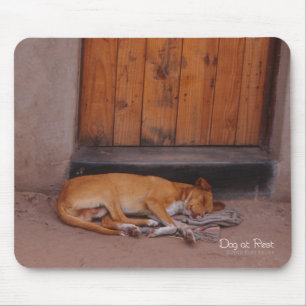 Cão em repouso Mousepad