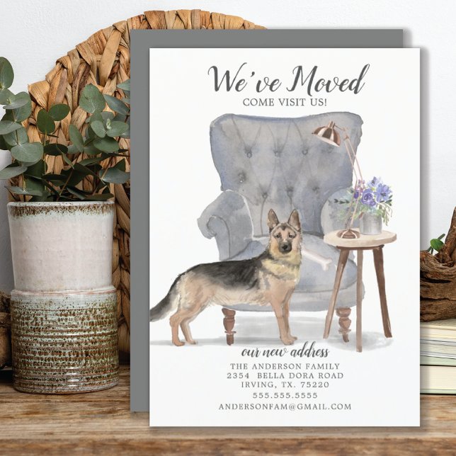 Cão german shepherd | Anúncio de mudança (Criador carregado)