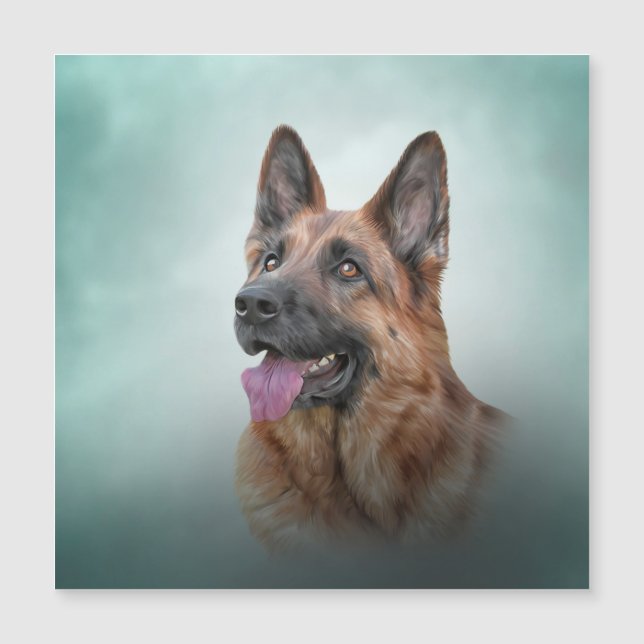 Cão German shepherd de Desenho (Frente)