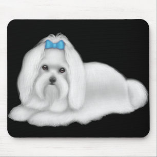 Cão maltês Mousepad