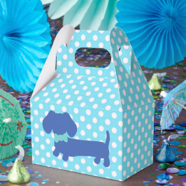 Cão-marisco Azul com Encosto com Caixa de Favorito