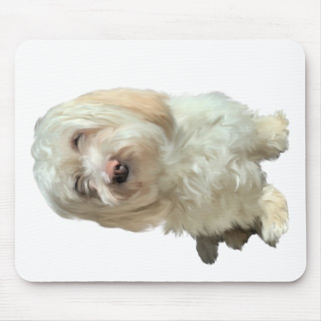 Cão Mouse Pad Havanese (Frente)