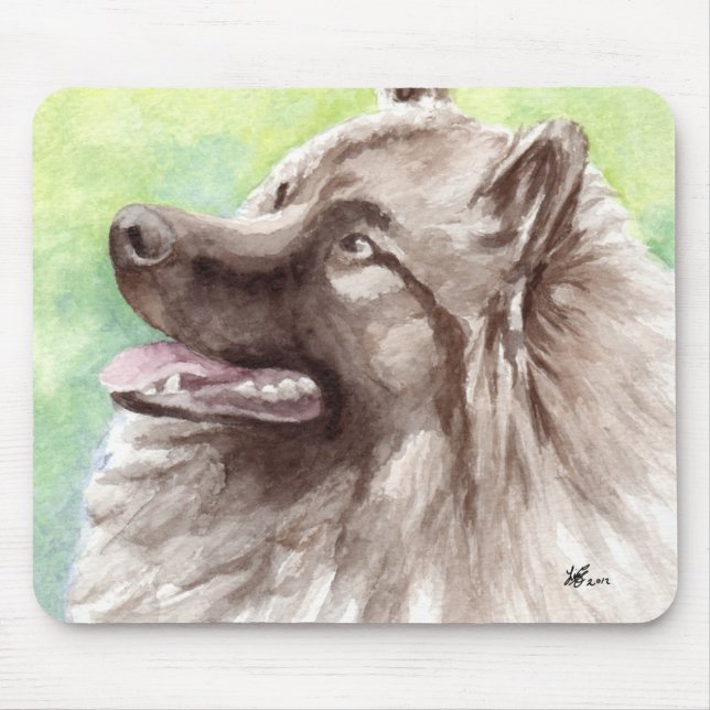 Cão Mousepads do Keeshond (Frente)