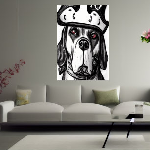 Cão Pirata   AI Art Poster