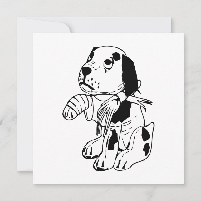 Cão Triste Com Perna Quebrada (Frente)
