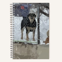 Cão vedado do notebook