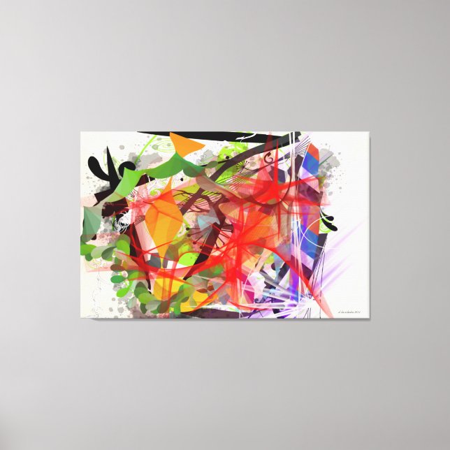 "CAOS" - ARTE CANVAS - DEBBIE DAVIDSOHN - PRESENTE (Frente)