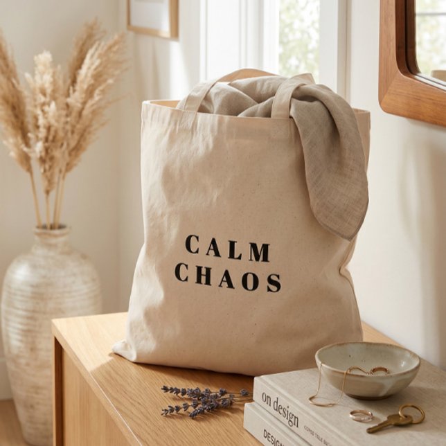 Caos Calmo - Bolsa Tote Paradox Canvas (Criador carregado)