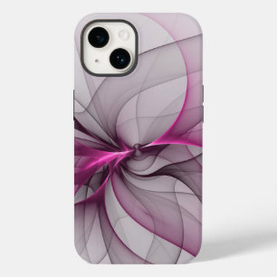 Caos Moderno Abstrato Elegante Arte Fractal Rosa