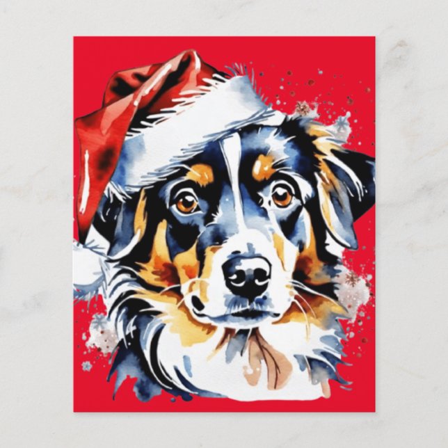 Cãozinho bonitinho de Natal (Frente)