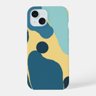 Capa Abstrata em Azul Verde e Mostarda — Minimalis