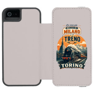 Capa Carteira Incipio Watson™ Para iPhone 5 A Melhor Coisa Sobre Milão É O Trem Para Turim