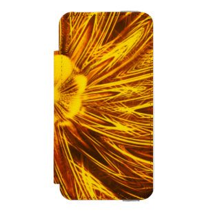 Capa Carteira Incipio Watson™ Para iPhone 5 Abstrato Linhas Flor Amarelo
