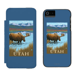 Capa Carteira Incipio Watson™ Para iPhone 5 Alces DrinkingUtah
