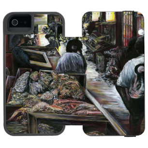 Capa Carteira Incipio Watson™ Para iPhone 5 Aquático, ainda beijado com o Vento do Deserto, J