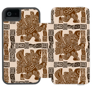Capa Carteira Incipio Watson™ Para iPhone 5 Arte Antiga Tribal do Guerreiro de Águia Asteca