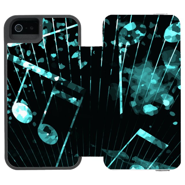 Capa Carteira Para iPhone, Incipio Atmosfera Musical 6 (Fólio aberto)