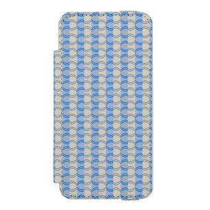Capa Carteira Incipio Watson™ Para iPhone 5 Azul conservado em estoque Tan de Candystripe