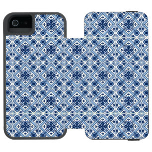 Capa Carteira Incipio Watson™ Para iPhone 5 Azulejo Português, Azulejo, Maiolica, Telhas Medit