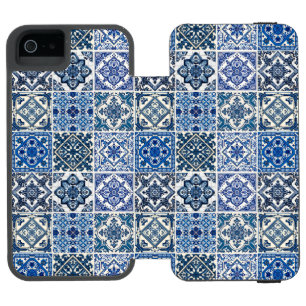 Capa Carteira Incipio Watson™ Para iPhone 5 Azulejos do Mediterrâneo, Portugal, Azulejo, Majol