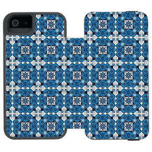 Capa Carteira Incipio Watson™ Para iPhone 5 Azulejos do Mediterrâneo, Portugal, Azulejo, Majol