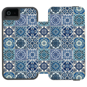 Capa Carteira Incipio Watson™ Para iPhone 5 Azulejos do Mediterrâneo, Portugal, Azulejo, Majol