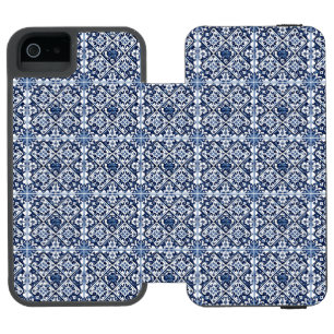 Capa Carteira Incipio Watson™ Para iPhone 5 Azulejos do Mediterrâneo, Portugal, Azulejo, Majol