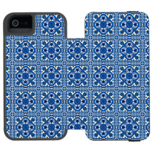 Capa Carteira Incipio Watson™ Para iPhone 5 Azulejos do Mediterrâneo, Portugal, Azulejo, Majol