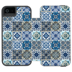 Capa Carteira Incipio Watson™ Para iPhone 5 Azulejos do Mediterrâneo, Portugal, Azulejo, Majol
