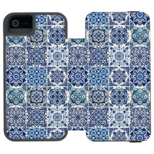 Capa Carteira Incipio Watson™ Para iPhone 5 Azulejos do Mediterrâneo, Portugal, Azulejo, Majol