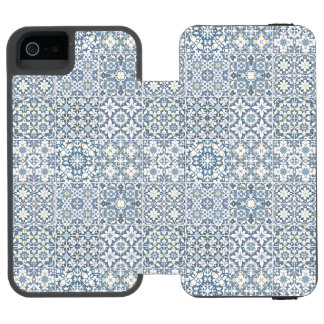 Capa Carteira Incipio Watson™ Para iPhone 5 Azulejos Mediterrâneos, Marroquinos, Maiolica, Azu