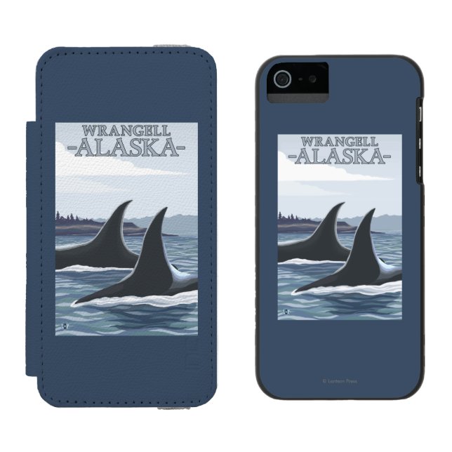 Capa Carteira Para iPhone, Incipio Baleias #1 da orca - Wrangell, Alaska (Lado a lado)