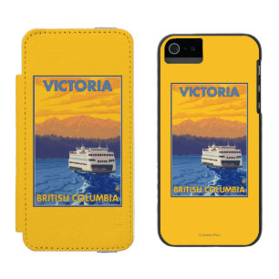 Capa Carteira Incipio Watson™ Para iPhone 5 Balsa e montanhas - Victoria, BC Canadá