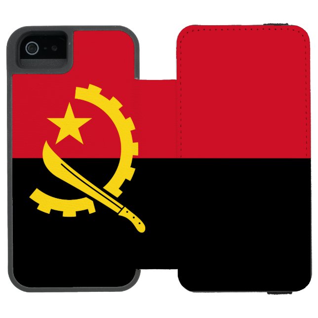 Capa Carteira Para iPhone, Incipio Bandeira Angolana Patriótica (Fólio aberto)