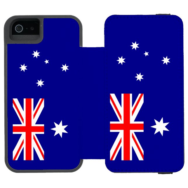 Capa Carteira Para iPhone, Incipio Bandeira Australiana Patriótica (Fólio aberto)