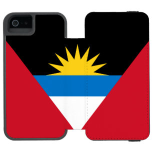 Capa Carteira Incipio Watson™ Para iPhone 5 Bandeira Patriótica de Antígua e Barbuda