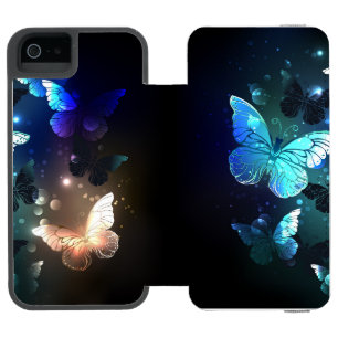 Capa Carteira Incipio Watson™ Para iPhone 5 Borboleta Noturna Flutuante