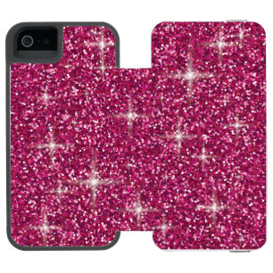 Capa Carteira Incipio Watson™ Para iPhone 5 Brilho iridescente rosa
