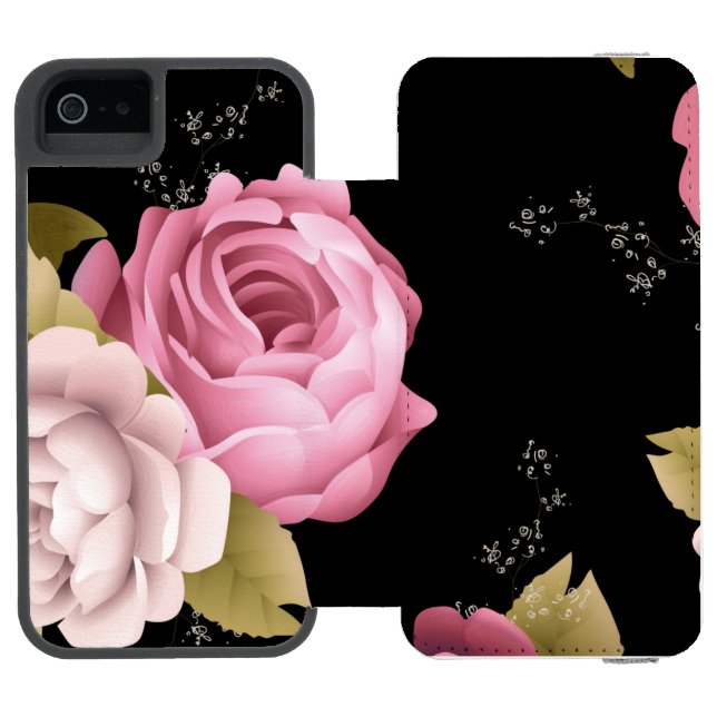 Capa Carteira Para iPhone, Incipio Buquês dos Rosas 3 (Fólio aberto)