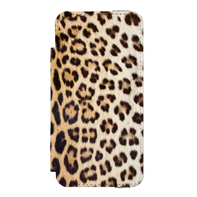 Capa Carteira Para iPhone, Incipio Cabelo do leopardo (Frente do fólio)