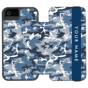 Capa Carteira Incipio Watson™ Para iPhone 5 Camuflagem Azul de Neve de Inverno Personalize seu