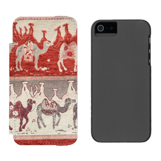 Capa Carteira Para iPhone, Incipio Caravana de Camelos do Deserto Arte (Lado a lado)