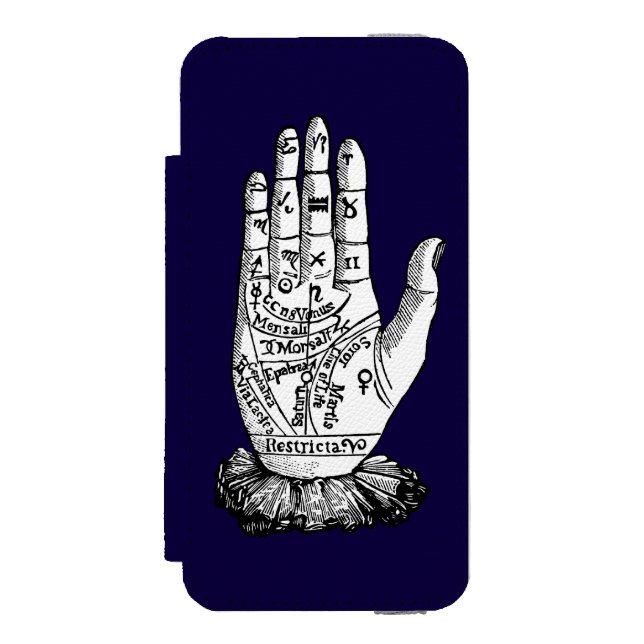 Capa Carteira Para iPhone, Incipio Carta do Palmistry, 1885 (Frente do fólio)