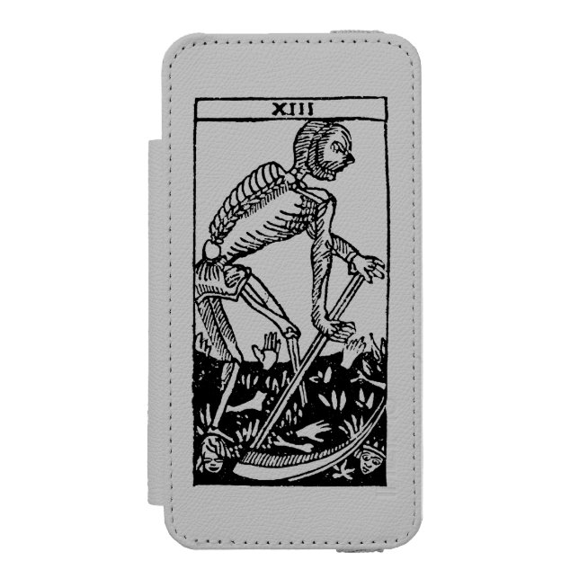 Capa Carteira Para iPhone, Incipio Cartão de Tarot: Morte (Frente do fólio)